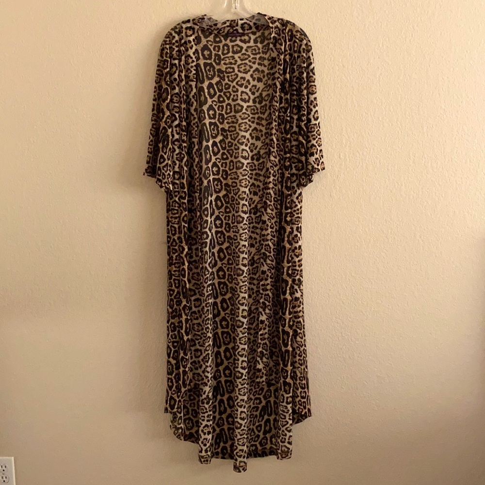 Long Leopard Kimono